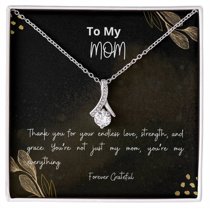 To My Mom Necklace, Unique Mother's Day Gift For Mom, Mom Gift From Daughter Son, Mom Birthday Gift, Mom Gift Ideas