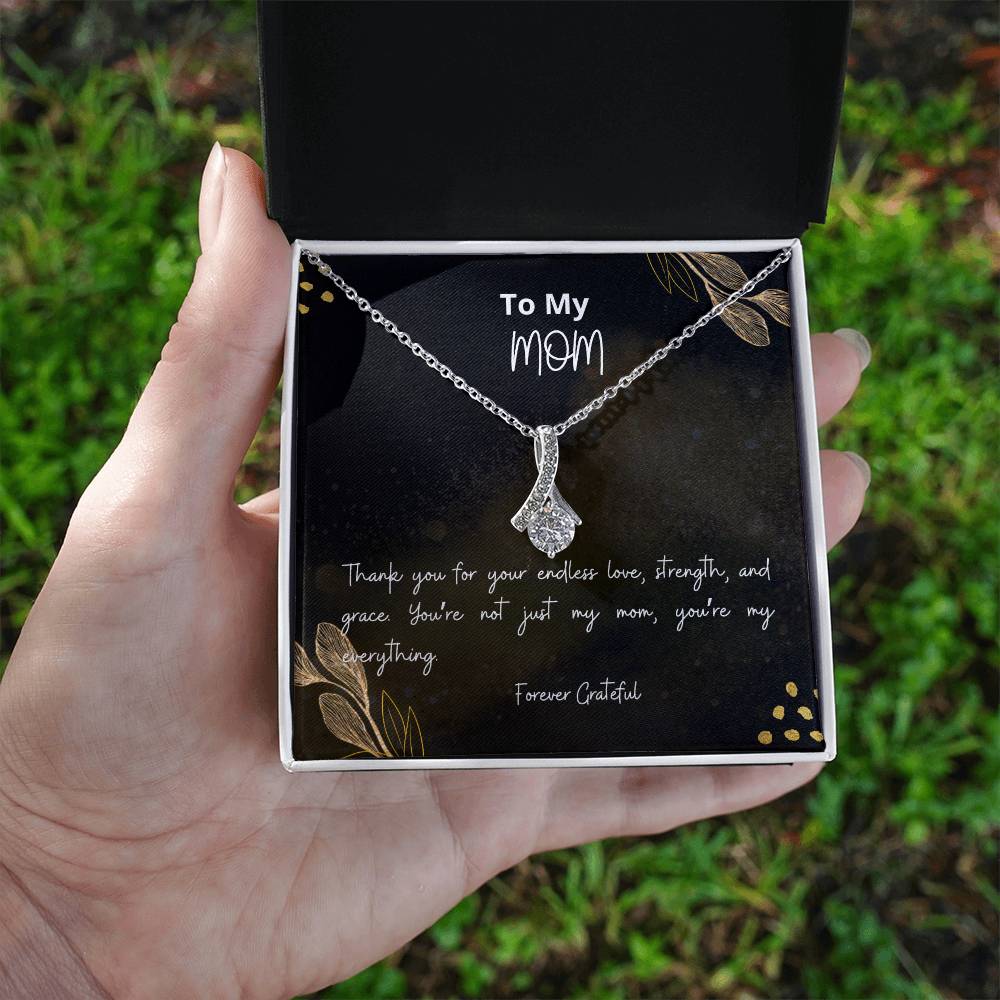 To My Mom Necklace, Unique Mother's Day Gift For Mom, Mom Gift From Daughter Son, Mom Birthday Gift, Mom Gift Ideas