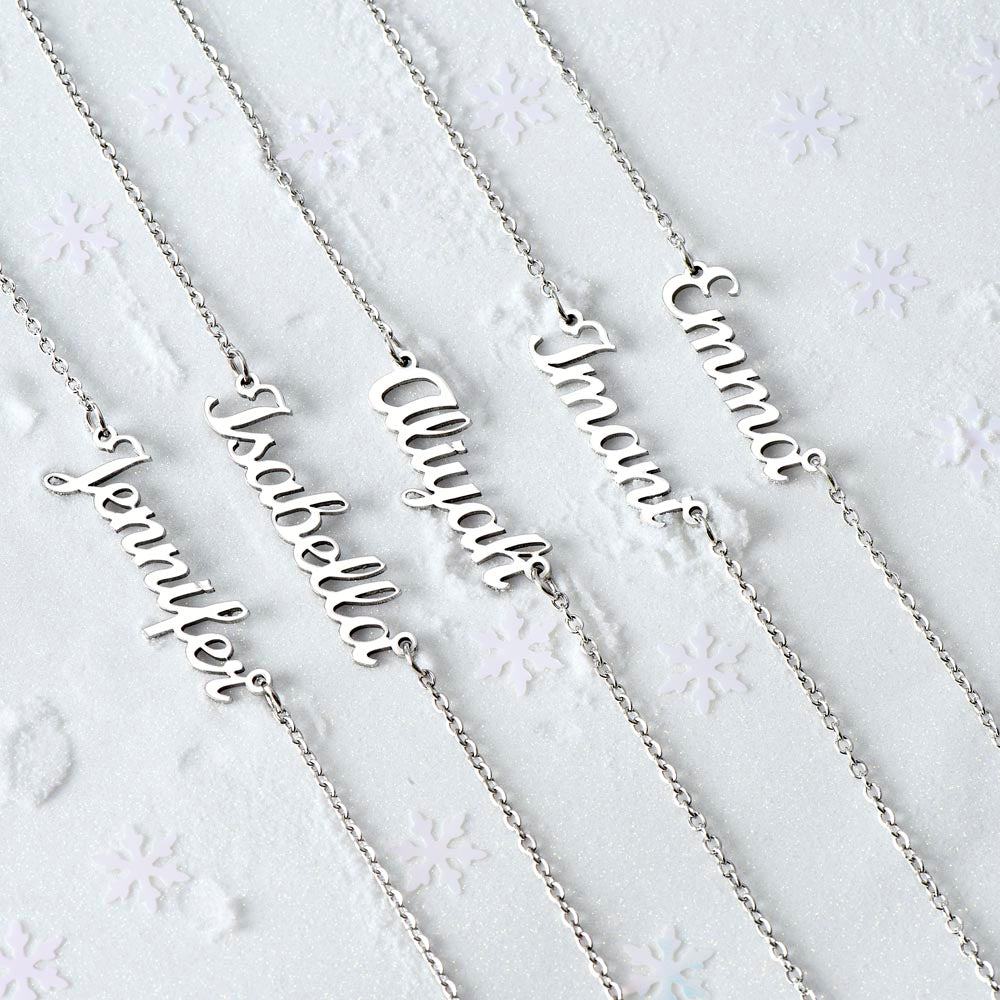 Custom Name Necklace | Gifts For Mom | Personalized Name Necklace For Women | Gold Name Necklace | Vertical Name Necklace | Gift For Her