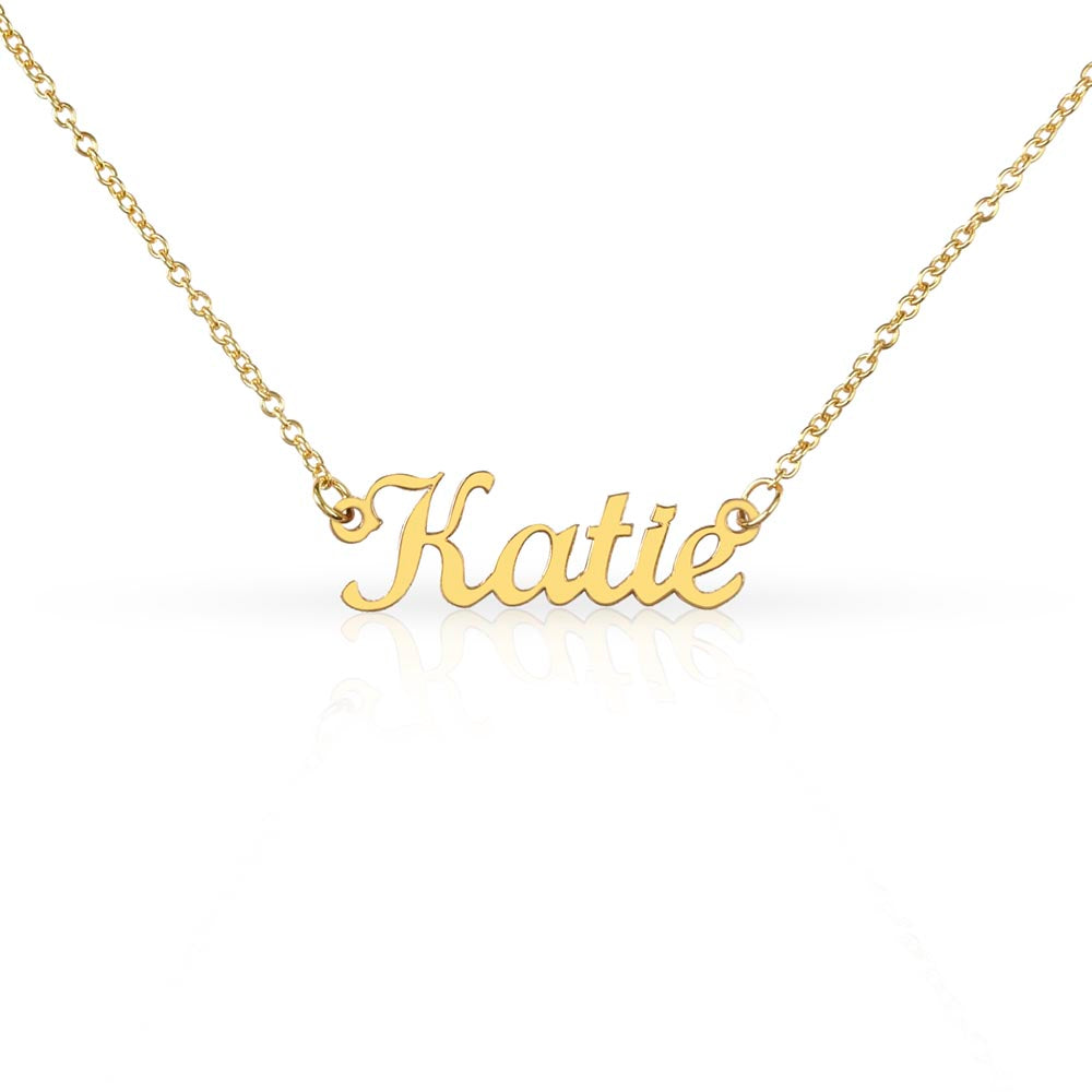 Custom Name Necklace | Gifts For Mom | Personalized Name Necklace For Women | Gold Name Necklace | Vertical Name Necklace | Gift For Her