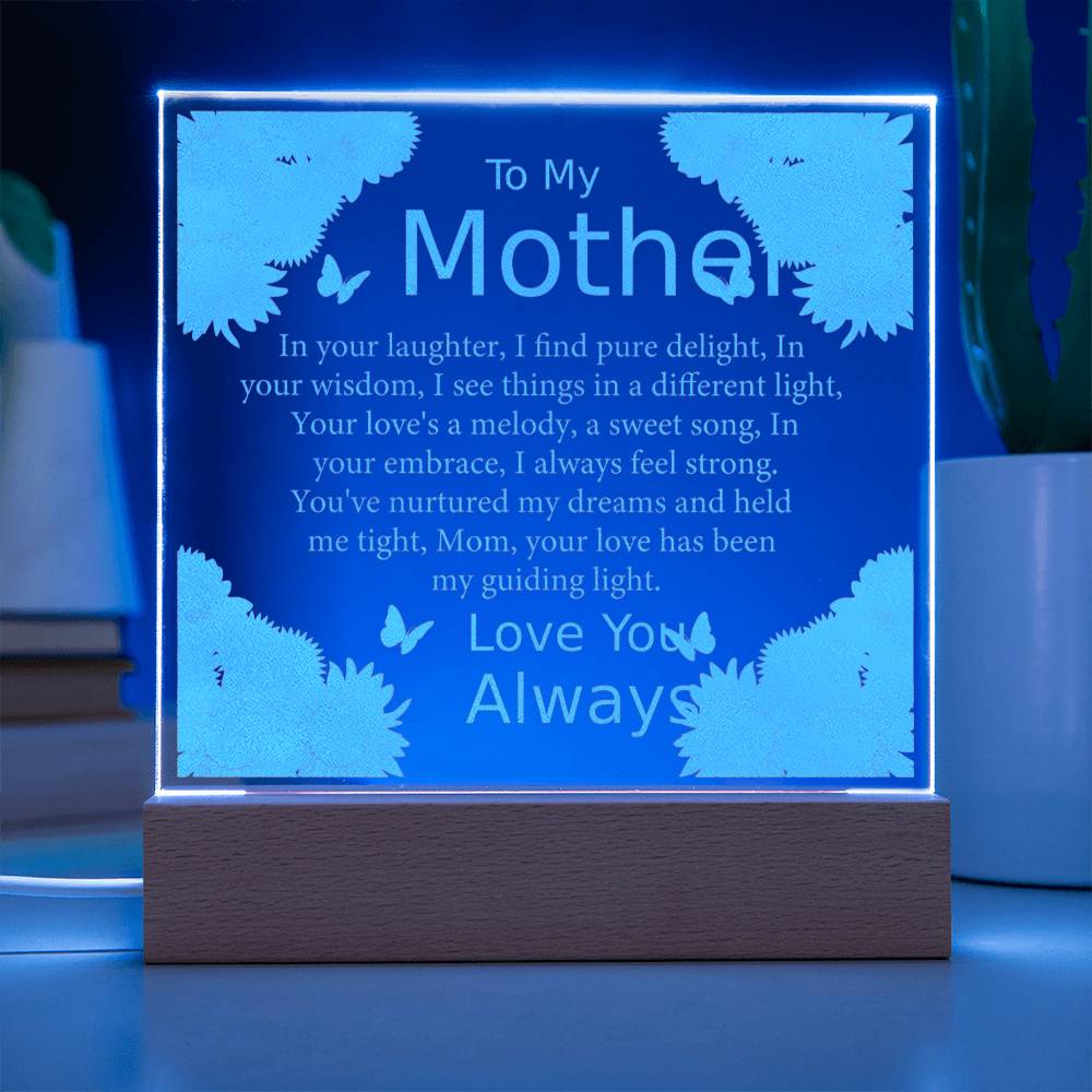 Acrylic Plaque, Unique Mother's Day Gift For Mom, Mom Gift From Daughter Son, Mom Birthday Gift, Mom Gift Ideas