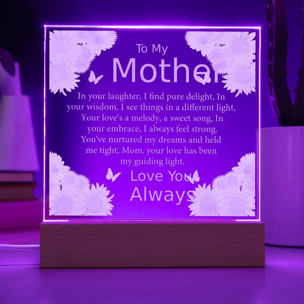 Acrylic Plaque, Unique Mother's Day Gift For Mom, Mom Gift From Daughter Son, Mom Birthday Gift, Mom Gift Ideas