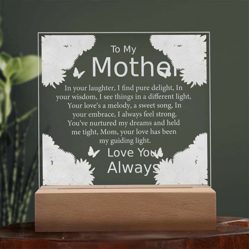 Acrylic Plaque, Unique Mother's Day Gift For Mom, Mom Gift From Daughter Son, Mom Birthday Gift, Mom Gift Ideas