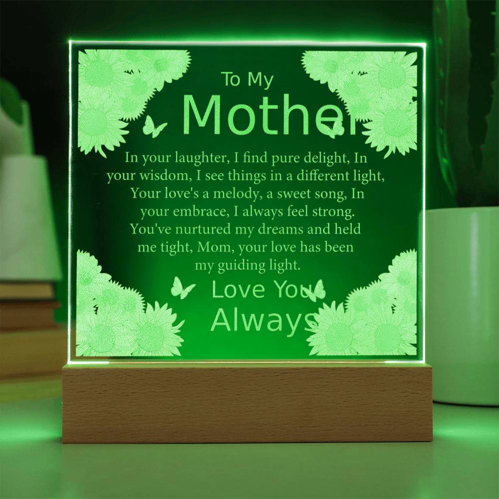 Acrylic Plaque, Unique Mother's Day Gift For Mom, Mom Gift From Daughter Son, Mom Birthday Gift, Mom Gift Ideas