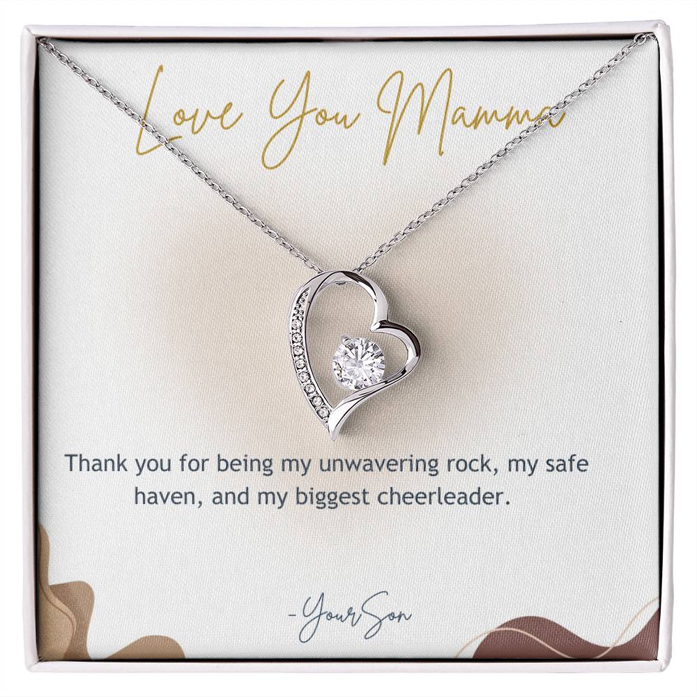 Mothers Day | Heart Necklace | Son Gift | Mom Necklace | Forever In My Heart | Gift For Mom | Forever Love