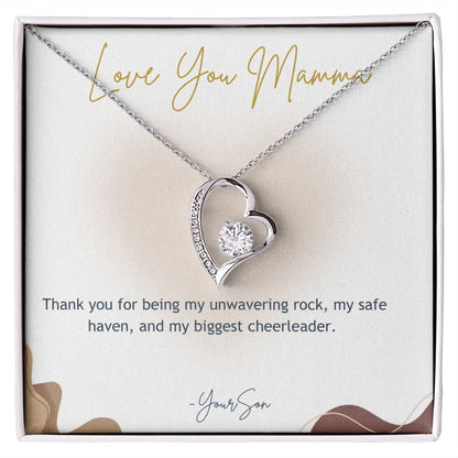 Mothers Day | Heart Necklace | Son Gift | Mom Necklace | Forever In My Heart | Gift For Mom | Forever Love