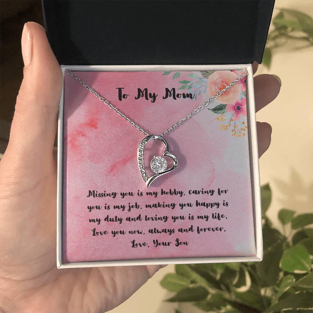 To My Mom Necklace, Unique Mother's Day Gift For Mom, Mom Gift From Son, Mom Birthday Gift, Mom Gift Ideas