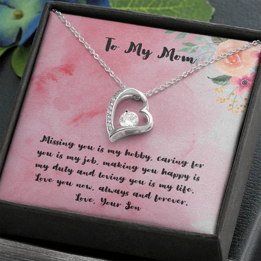 To My Mom Necklace, Unique Mother's Day Gift For Mom, Mom Gift From Son, Mom Birthday Gift, Mom Gift Ideas