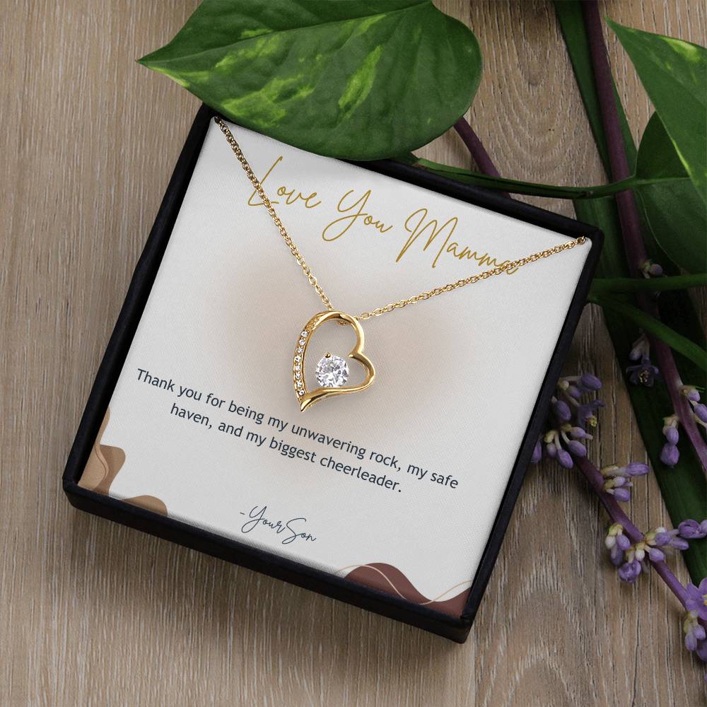 Mothers Day | Heart Necklace | Son Gift | Mom Necklace | Forever In My Heart | Gift For Mom | Forever Love