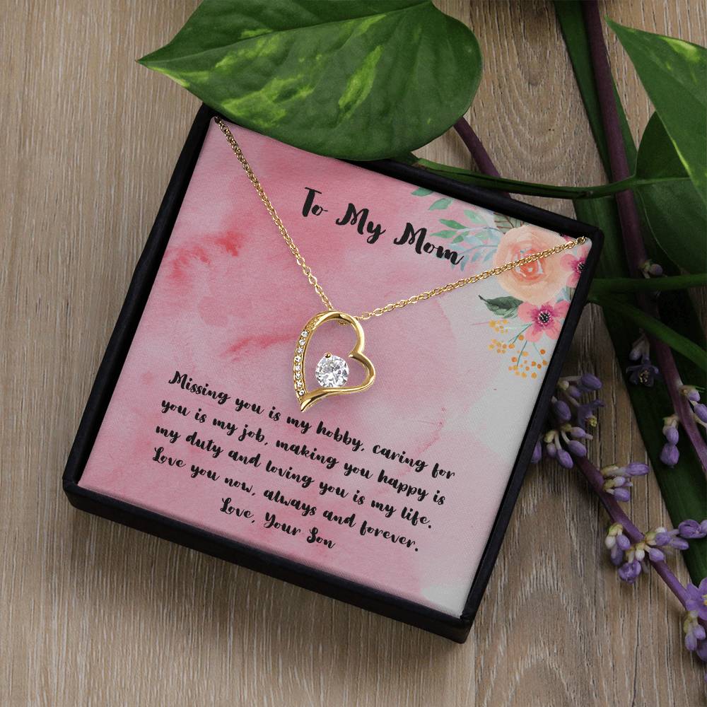 To My Mom Necklace, Unique Mother's Day Gift For Mom, Mom Gift From Son, Mom Birthday Gift, Mom Gift Ideas